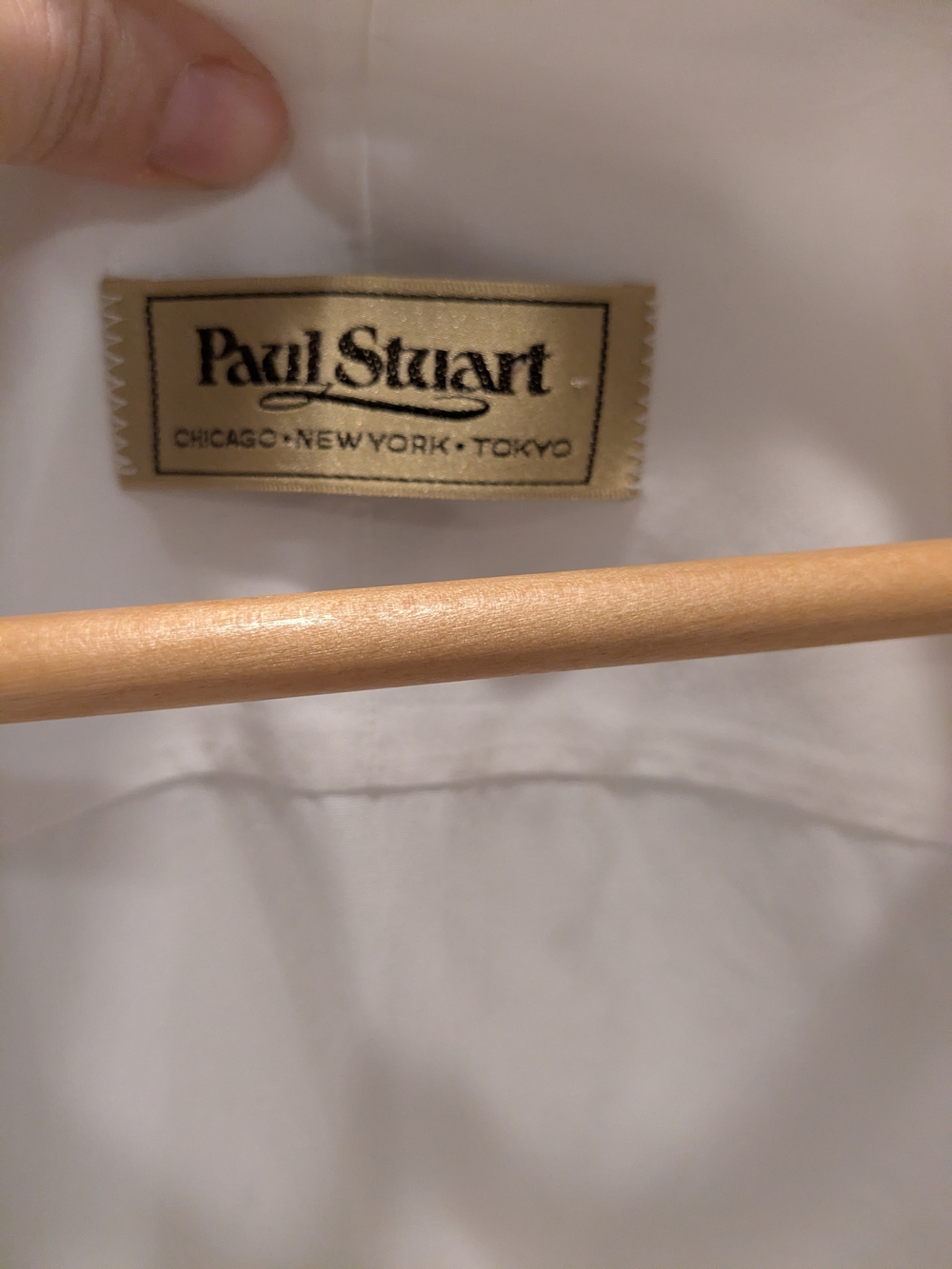 Paul Stuart White Tuxedo Dress Shirt